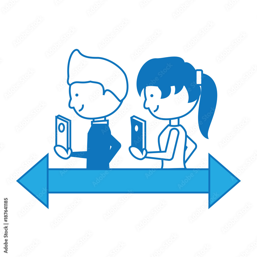 cartoon man and woman cartoon man and woman