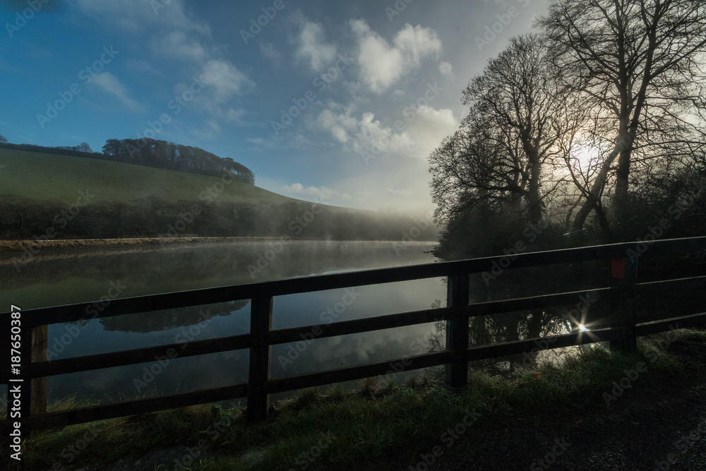 Misty River Morning