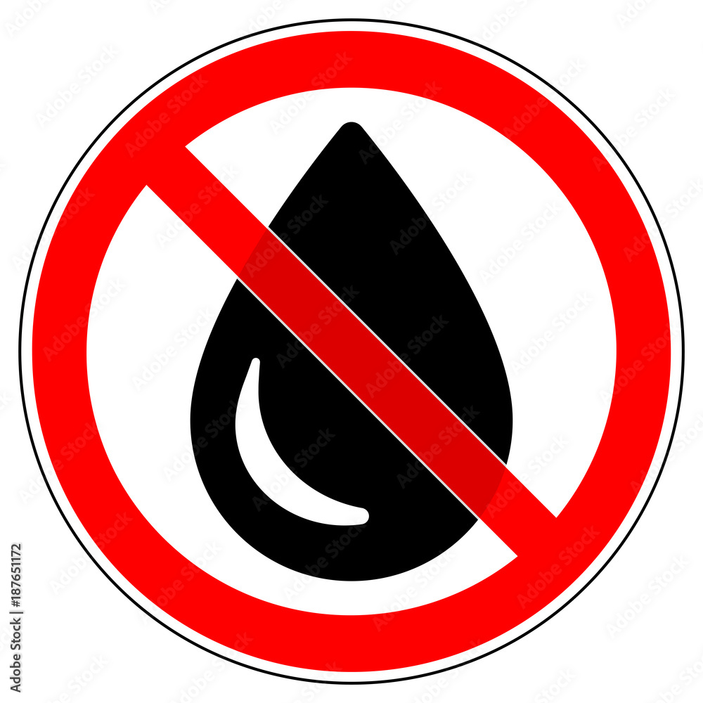 srr317 SignRoundRed - german - Verbotszeichen: Öltropfen / Wartungsfrei / Fetten, schmieren oder ölen verboten - english - prohibition sign / Oil Drop / maintenance free / no oil allowed - xxl g5798 srr317 SignRoundRed - german - Verbotszeichen: Öltropfen / Wartungsfrei / Fetten, schmieren oder ölen verboten - english - prohibition sign / Oil Drop / maintenance free / no oil allowed - xxl g5798