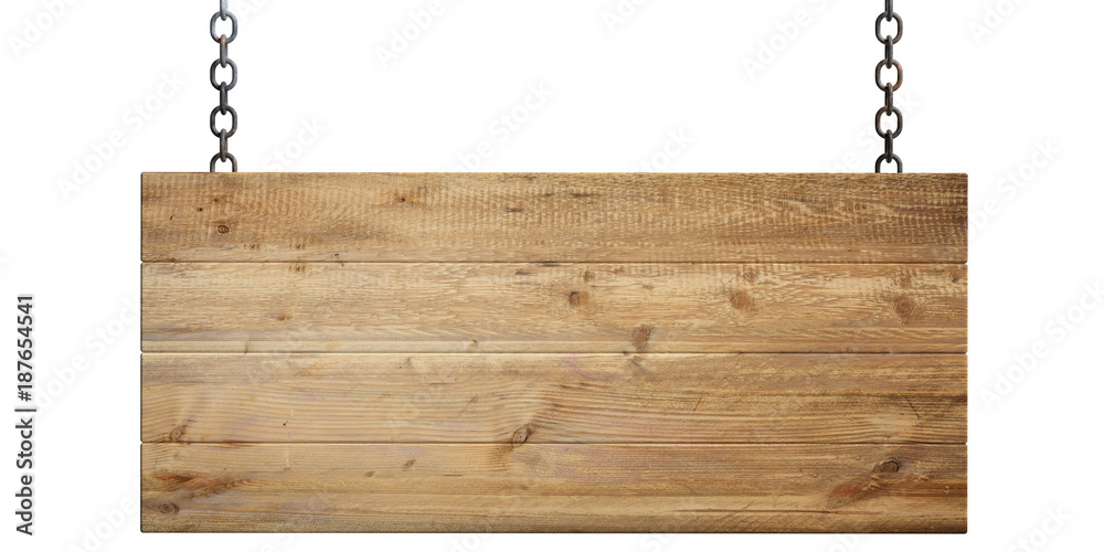 Wooden blank sign isolated on white background. 3d illustration Wooden blank sign isolated on white background. 3d illustration