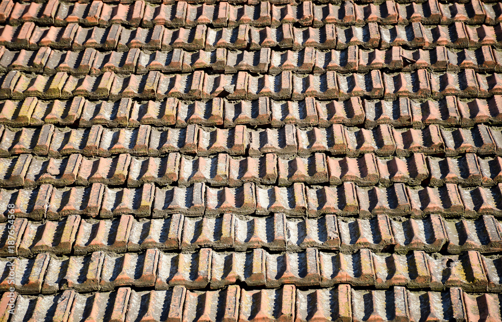 Tiled roof texture