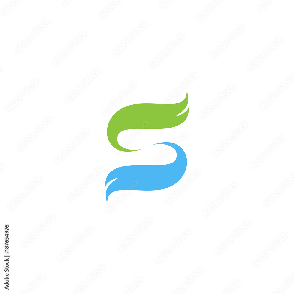 Obraz premium Letter S logo Vector