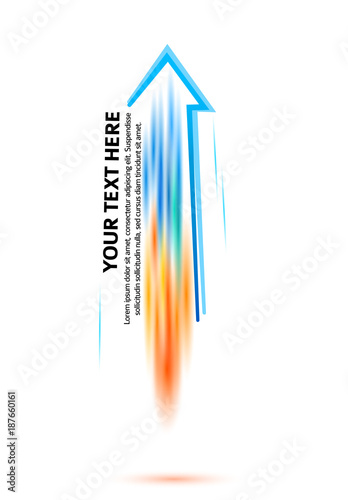 modern logo template with color arrow rocket08