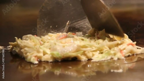 Seafood Okonomiyaki (Japanese Cabbage Pancake)