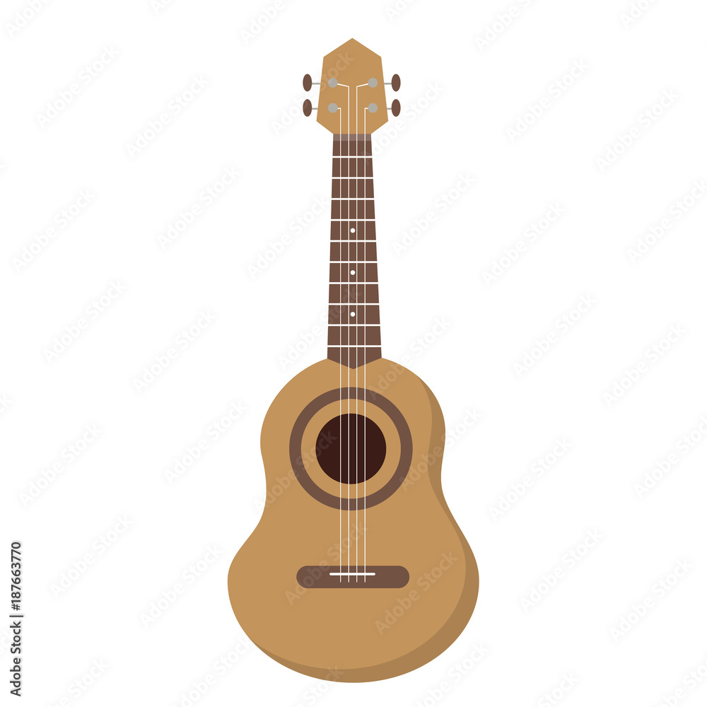 Naklejka premium Hawaii guitar. Hawaiian national musical