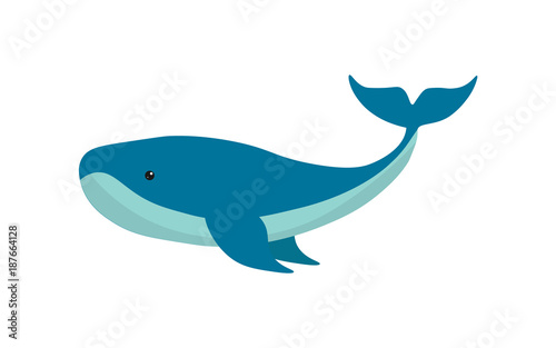 A large cute blue whale.