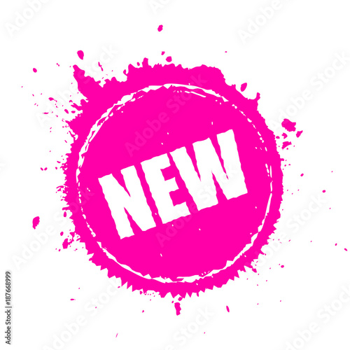 New product splatter vector icon