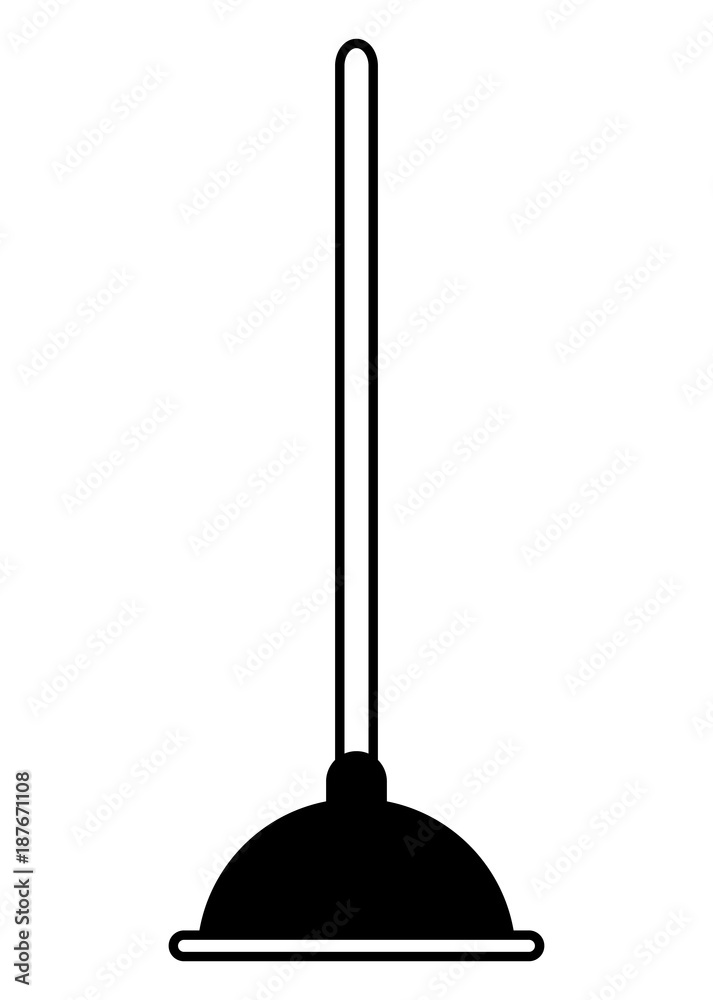 Naklejka premium plunger tool icon
