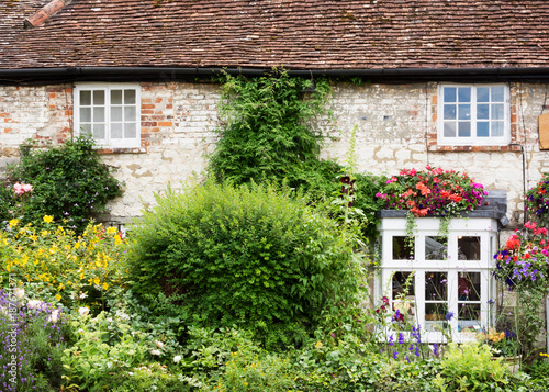 Photography English cottage with front garden