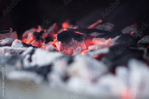 Burning coals, Glowing Charcoal