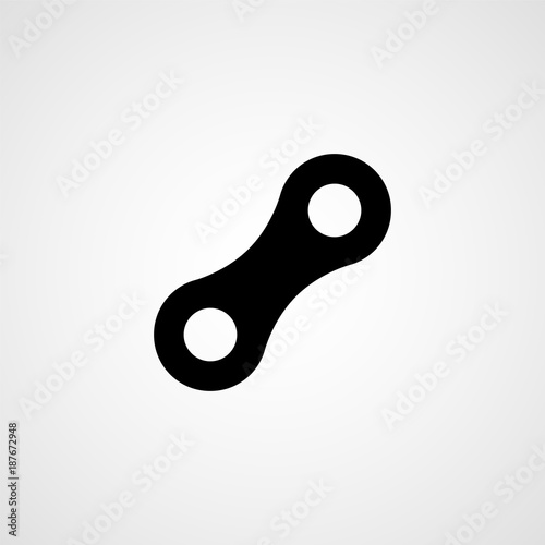 Link of the bicycle chain. Icon