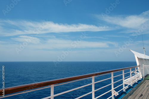 The view from the deck of a cruise ship © yobab