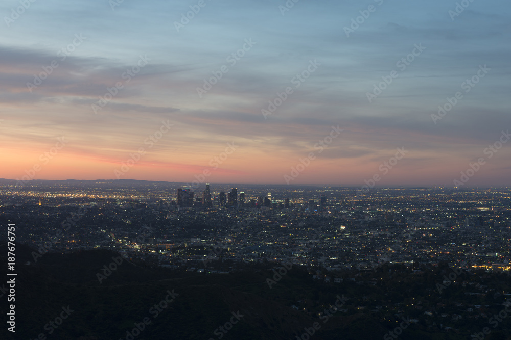 Aerial view of cityscape against sky during sunset Aerial view of cityscape against sky during sunset