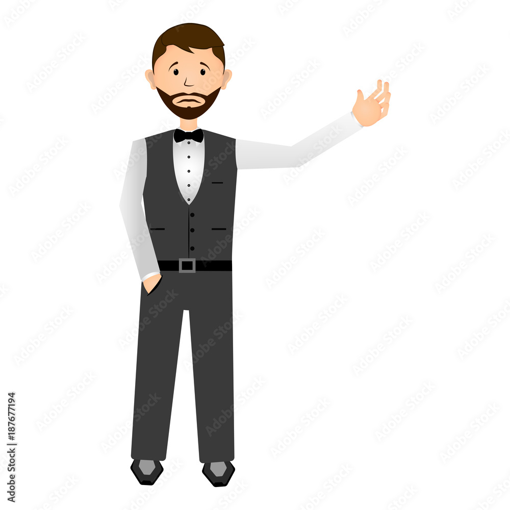 Isolated businessman illustration Isolated businessman illustration