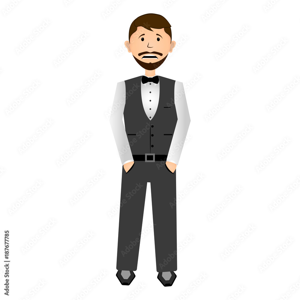 Isolated businessman illustration Isolated businessman illustration