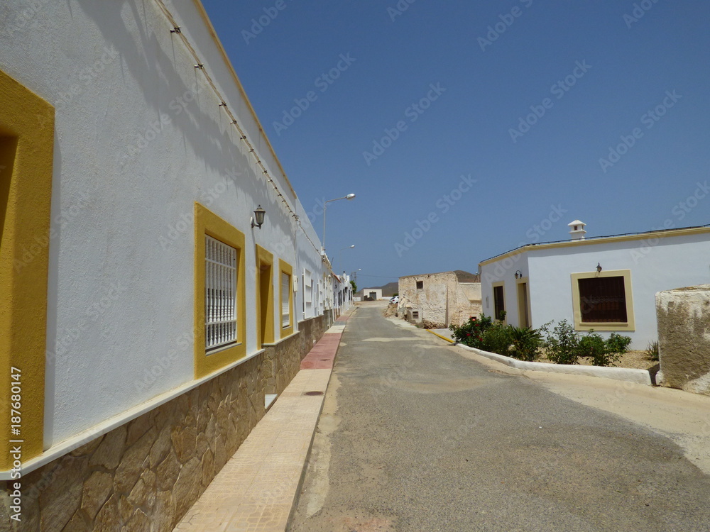 Los Albaricoques en Almeria (Andalucia,España),localidad de Níjar junto a Cabo de Gata donde rodaron peliculas de western con Clint Eastwood y Sergio Leone