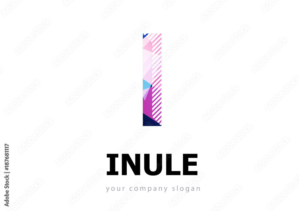 letter I logo Template for your company