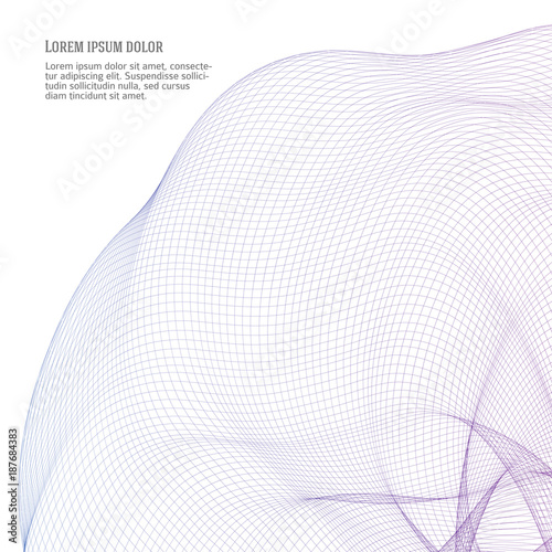 Wave Design element many parallel lines wavy form31