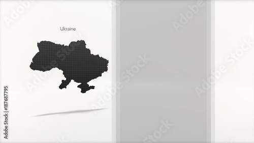 Motion Graphics Country information infographic background - Ukraine photo