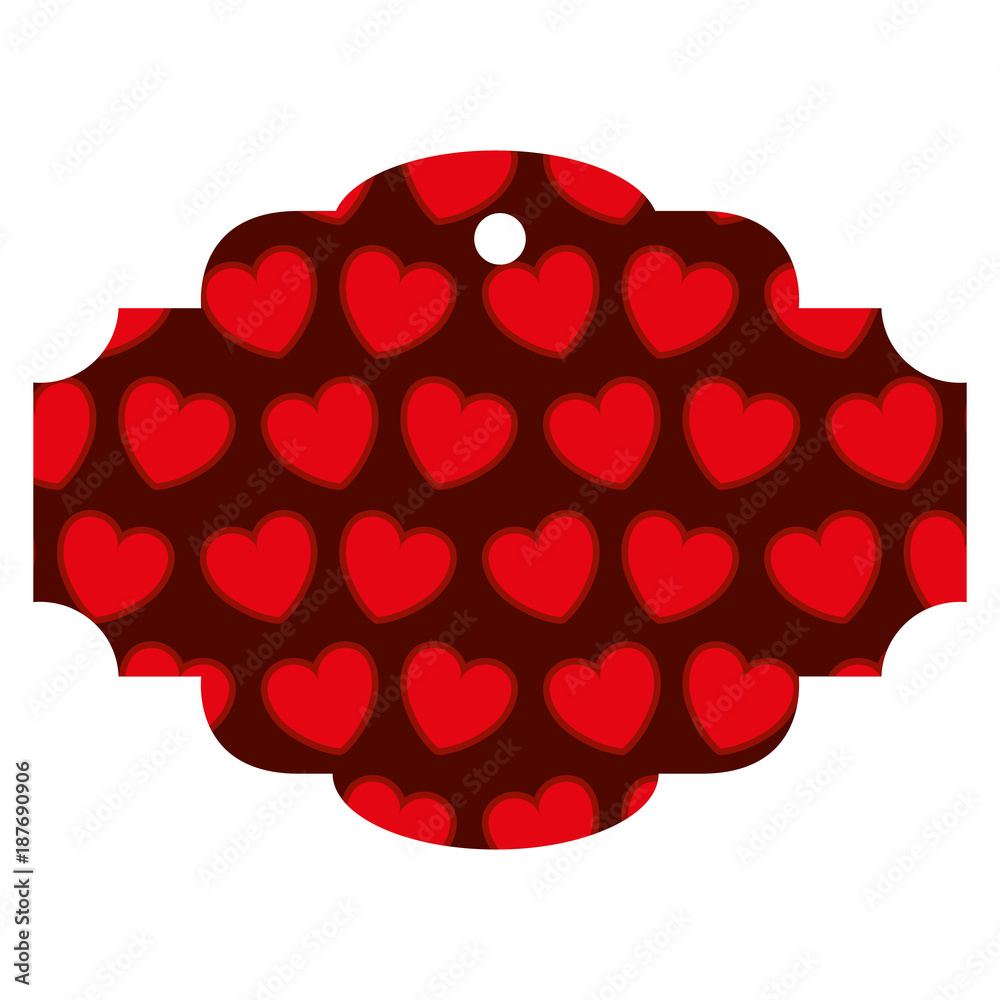 elegant frame with hearts pattern background vector illustration design elegant frame with hearts pattern background vector illustration design