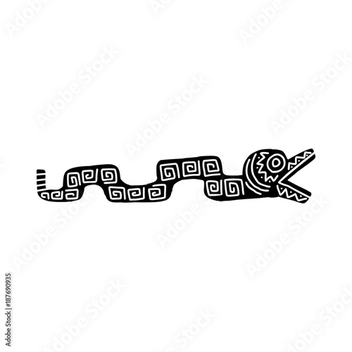 Snake icon  Aztec photo