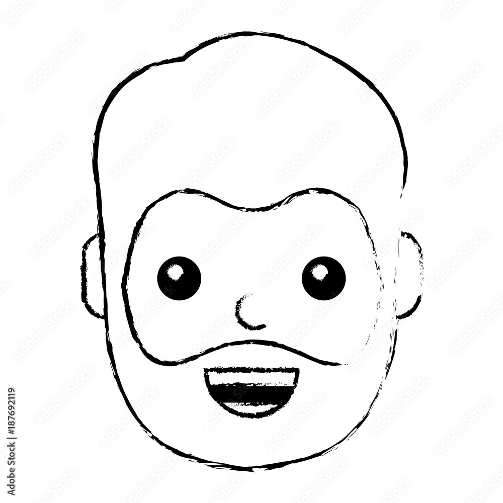 character man face laughing happy image vector illustration character man face laughing happy image vector illustration