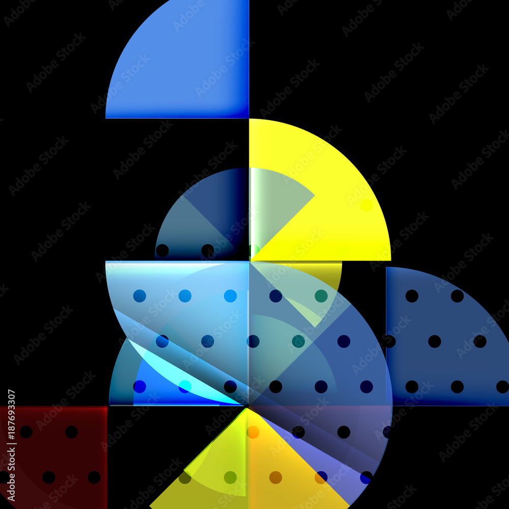 Geometric circle abstract banner Geometric circle abstract banner