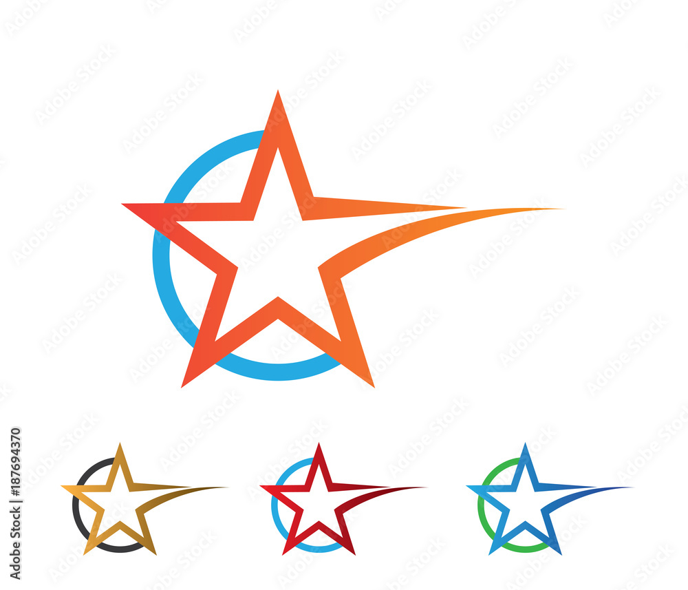 dynamic technology star vector logo dynamic technology star vector logo