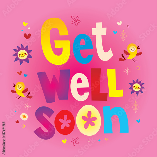 get well soon greeting card