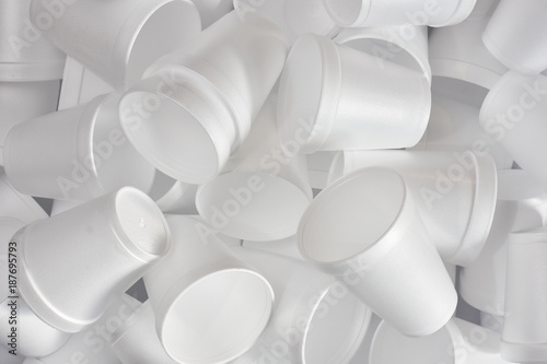 Photography White Styrofoam Cups Background