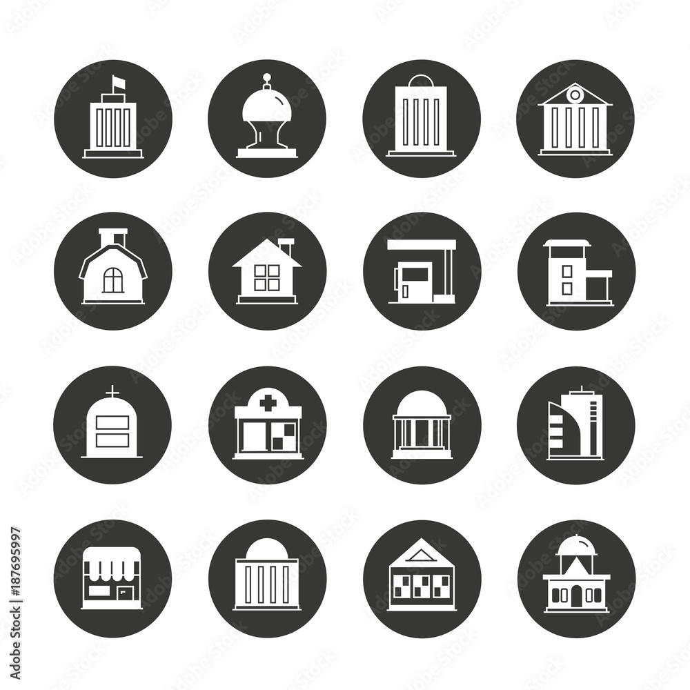 building icons building icons