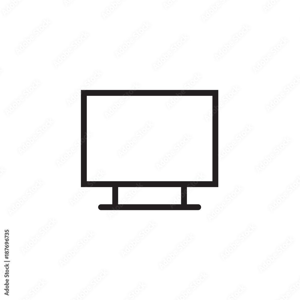 TV icon Vector illustration, EPS10. TV icon Vector illustration, EPS10.