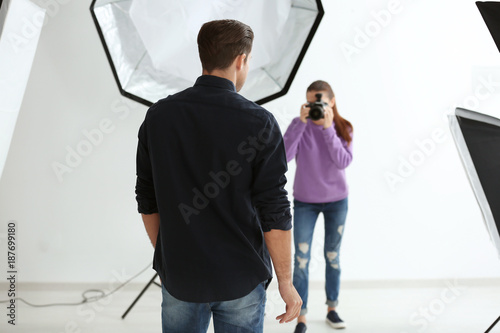 Young man posing for profes...