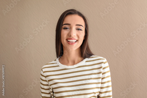 Portrait of beautiful smili...