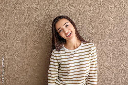Portrait of beautiful smili...