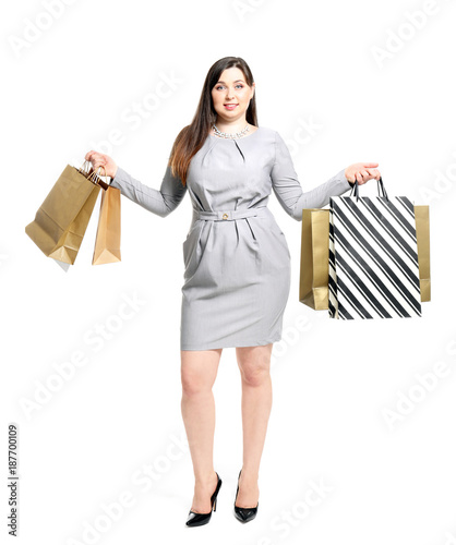 Beautiful overweight woman ...