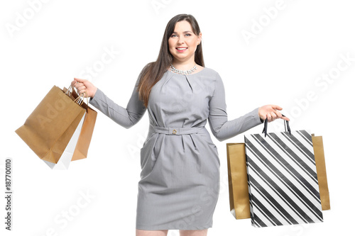 Beautiful overweight woman ...