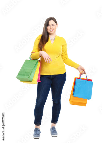 Beautiful overweight woman ...
