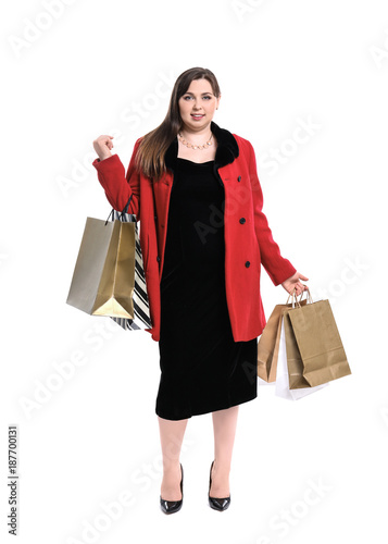 Beautiful overweight woman ...