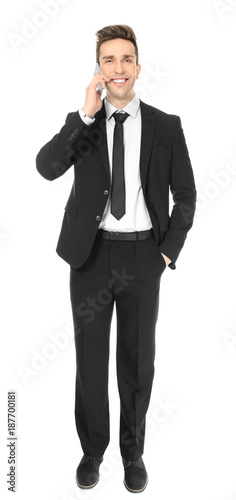 Young man in formal clothes...