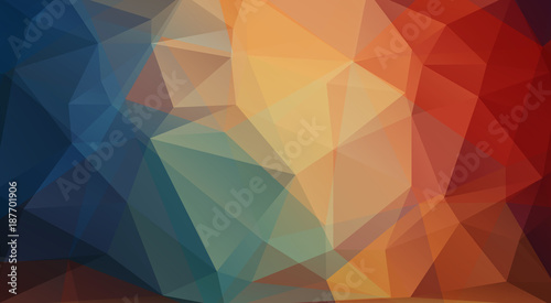 Flat abstract background with triangle shapes