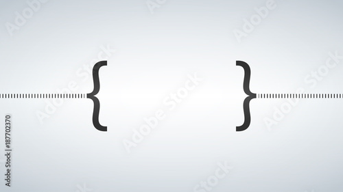 The curly Bracket icon. Quo...