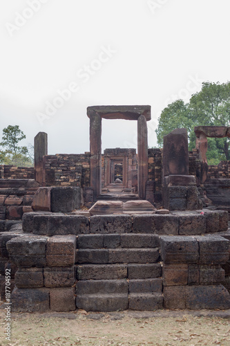 Temple stone in the forest