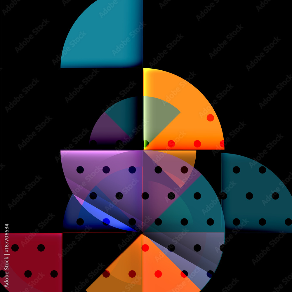 Geometric circle abstract banner Geometric circle abstract banner