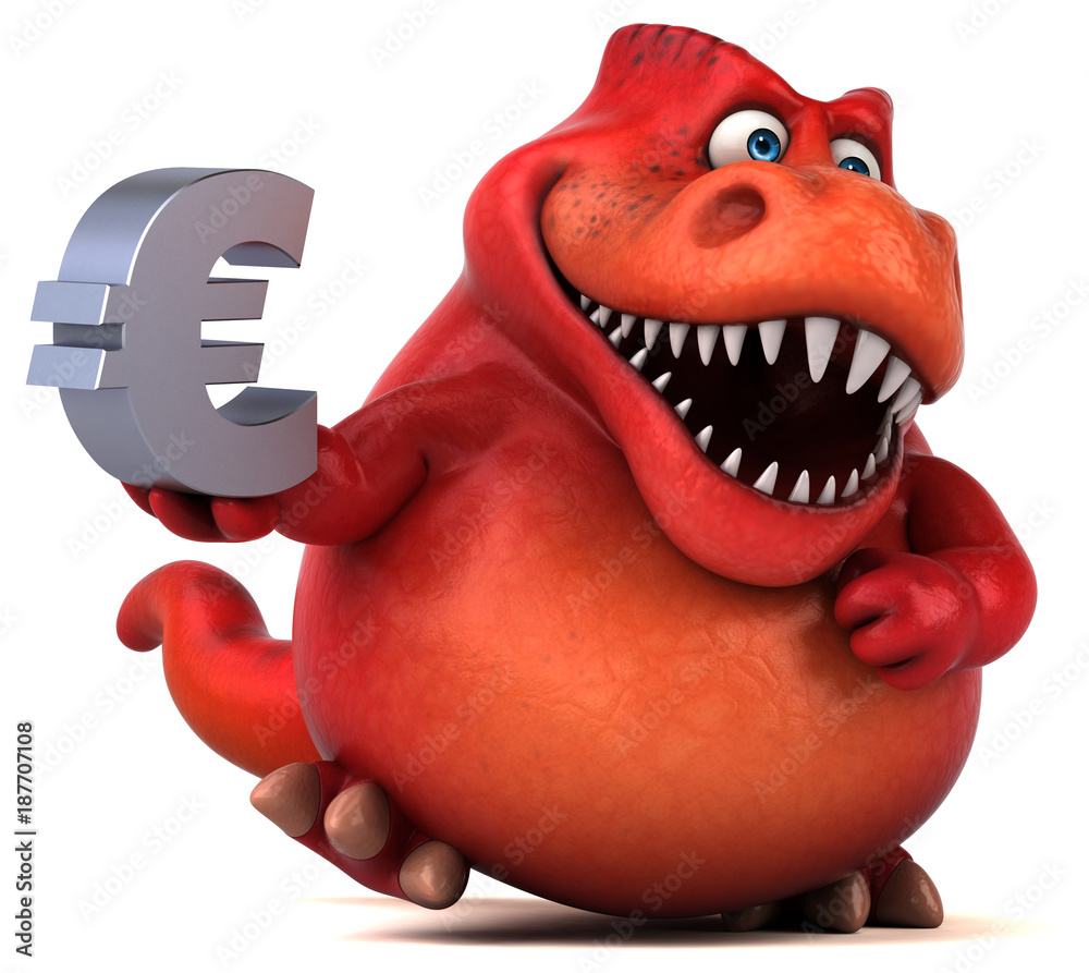 Fun dinosaur - 3D Illustration Fun dinosaur - 3D Illustration
