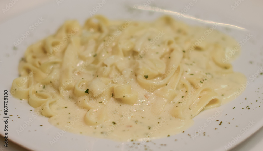 Pasta with cream cheese sauce Pasta with cream cheese sauce