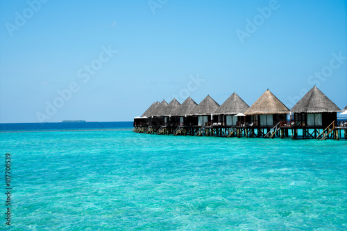 Maldives beach resort     summer vacation