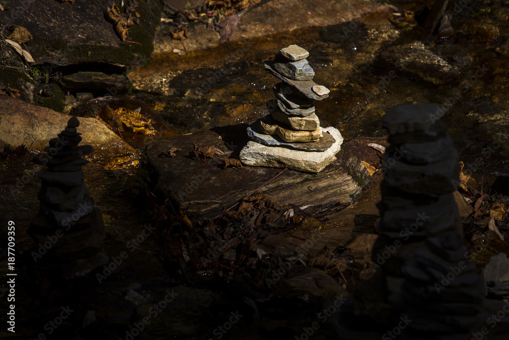 Obraz premium Rocks over rocks during trekking in Himalaya Mountains, Nepal.