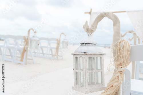 Wedding Ceremony Aisle and Arbor on the Beach