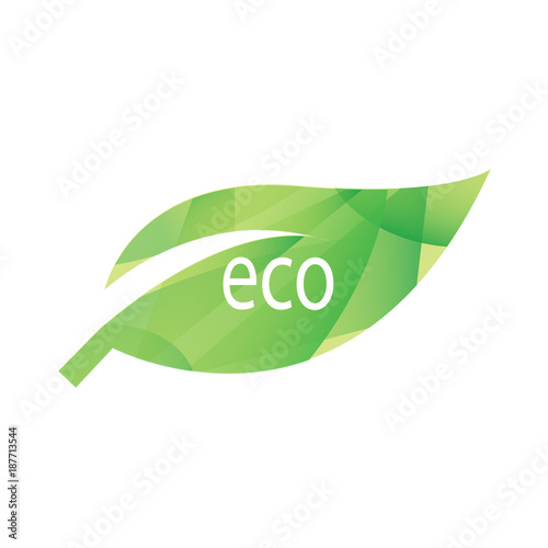 Zielony liść eco ilustracja wektorowa